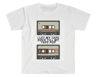 Retro hiphop-kassettbands-t-shirt unisex
