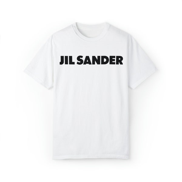 T-shirt à col rond imprimé logo Jil Sander