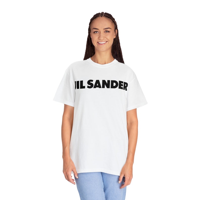 Jil Sander Logo Gedrucktes Rundhals-T-Shirt Bild 4