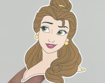 Belle Sticker, Beauty and the Beast Sticker, Disney Princess Stickers