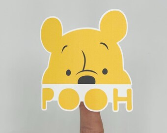 Winnie the Pooh Sticker, Pooh Bear Face Waterproof