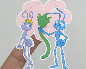 Flik and Princess Atta Sticker, Disney A Bug's Life Stickers, Disney Pixar, Disneyland