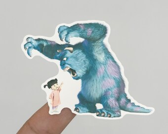 Sully and Boo Sticker, James P Sullivan, Monsters Inc Sticker, Disney Stickers,