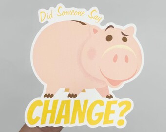 Hamm Sticker, Hamm from Toy Story Stickers, Funny Disney Waterproof,