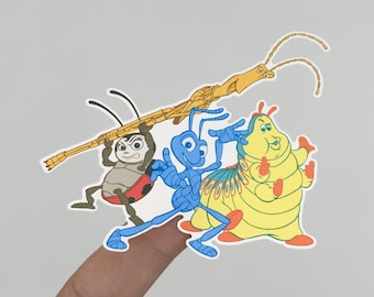 Bug's Life Sticker, Circus Bugs Stickers, Disney Pixar, Disneyland, Flik, Slim, Francis, Heimlich
