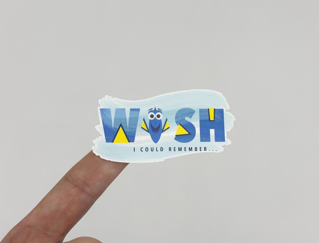 Finding Dory Sticker, Dory Stickers, I Wish I Could Remember Stickers ...