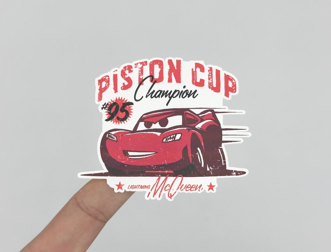 Piston Cup Champion Lightning Mcqueen Sticker, Piston Cup Sticker, Piston Cup Championship