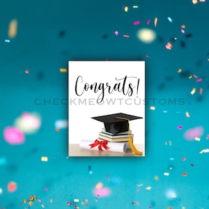 Étiquette de vin de graduation personnalisée, cadeau de graduation, étiquette de bouteille, carte de graduation, félicitations Grad, carte de graduation, classe de 2023, vin, Grad