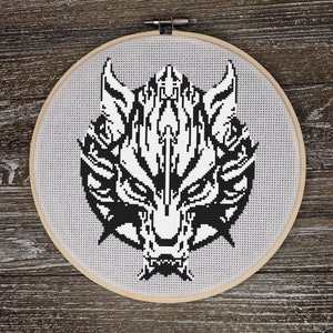 Fenrir FFVII Cross Stitch Pattern
