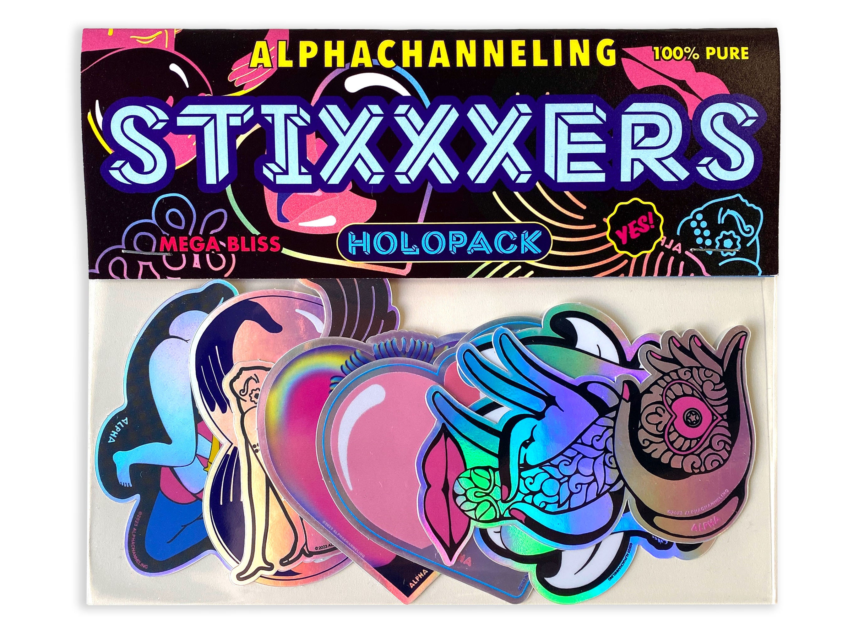 Alpha Holographic Sticker Pack! - Etsy