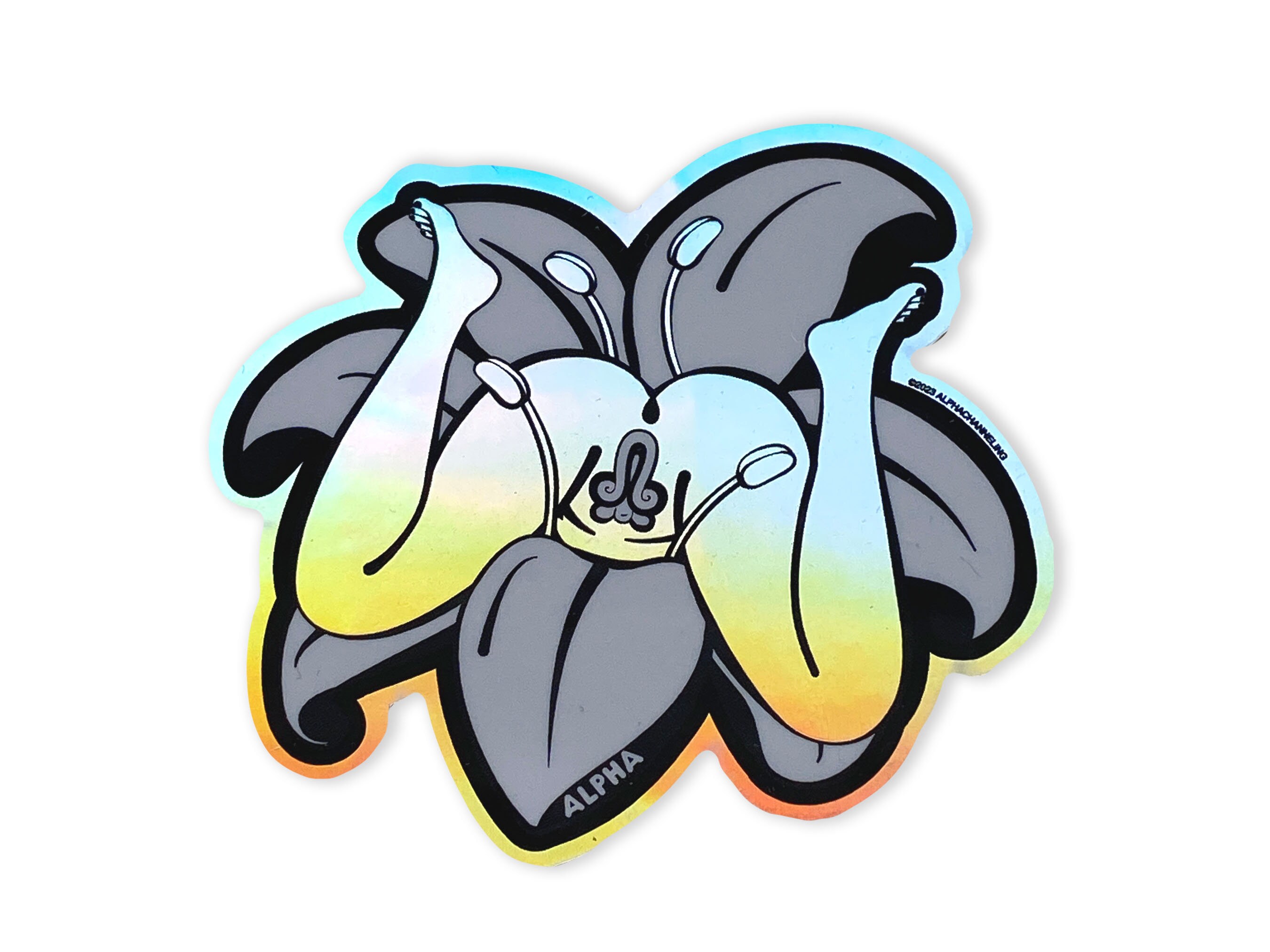 Alpha Holographic Sticker Pack! - Etsy