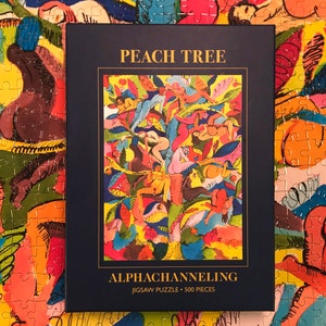 Peach Tree 500 PC Jigsaw Art Puzzle Game for Adults by Alphachanneling