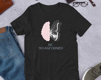 Renew Your Mind Shirt, Butterfly Christian Shirts, Religious Tshirt, Womens Christian Tee, Bible Verse T Shirt, Jesus Lover Unisex t-shirt