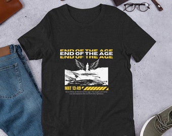 Camisa del fin de la era, Camisa de ángel, Camisa de Mateo 13:49, Camisa cristiana, Camisa de profecía, Camisa de versículo bíblico, Camisa de las Escrituras, Camiseta unisex