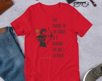 Wie Pfeile in den Händen eines Kriegers sind die Kinder Shirt, Bibel Vers Shirt, christliches Shirt, Mama Shirt, Papa Shirt, Unisex T-Shirt