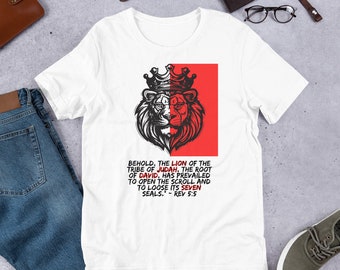 Lion Of Judah Shirt, Revelation 5:5 Shirt, King Lion Shirt, Christian Shirt, Bible Verse Shirt, Scripture Shirt, Faith Shirt, Unisex t-shirt