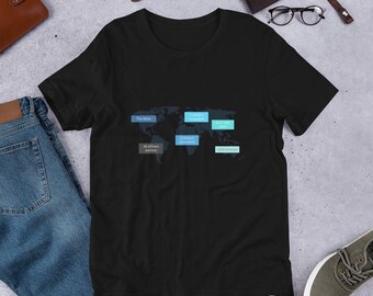 Camiseta de la Biblia, Camiseta Globe, ¿quién es el autor de la Biblia?, Camiseta unisex del mundo cristiano