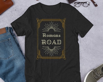 Romans Road Shirt, Band Inspired Christian Shirt, Bible Verse Series Shirt, Front And Back Print Shirt, Christian Shirt, Unisex t-shirt
