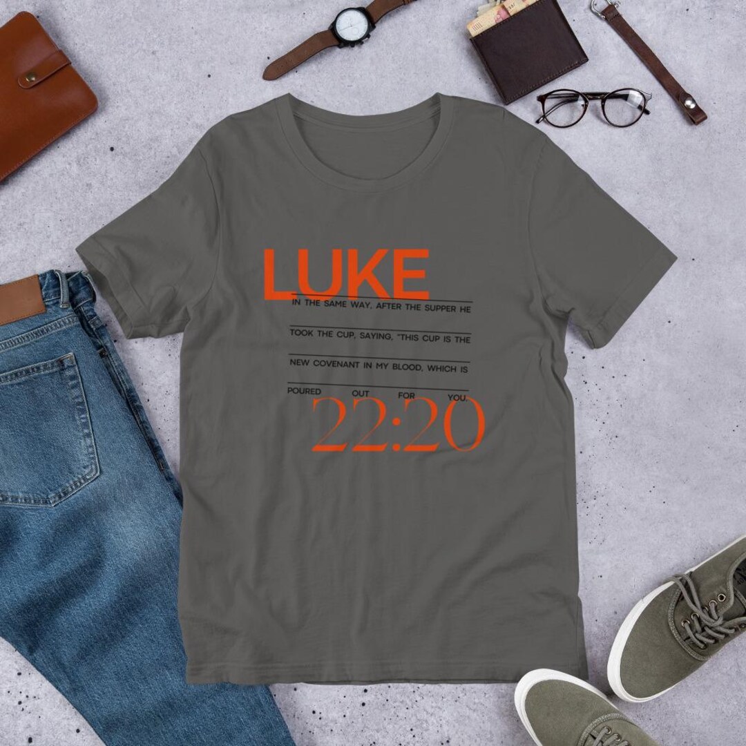 Luke 22:20 Shirt, Bible Verse Tee, Christian Verse Unisex T-shirt - Etsy