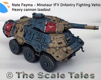 Minotaur Wheeled IFV | Nate Feyma | 32mm scale 3D ABS resin | All turret options incl. | All extras incl. (See listing pics)
