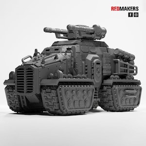 Imperial Force Heavily Armored Vehicle | RedMakers | 1x 32mm scale 3D ABS resin print | Choose wheel and/or track | All weapons included