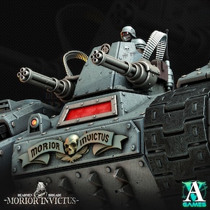 M1 Badger Tank | Morior Invictus | Archvillain Games | 32mm scale | 6 Weapons, with 10 turret options incl.