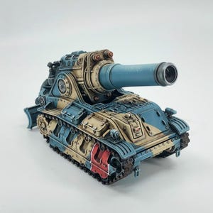 Obelix Mortar Carrier | Nate Feyna | 32mm scale battle tank | 3D ABS resin print on demand | Closed tracks has sponsons
