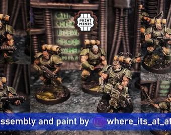 Armatis Mors - Scout Squad | Print Minis | 6x 32mm scale 3D print ABS resin minis | With base options