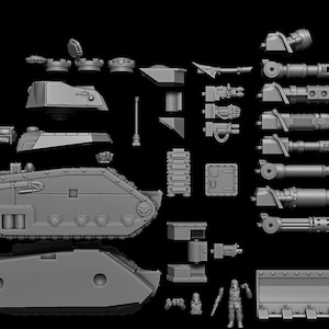 Grimguard Battle Tank | Stationforge | 1x32mm Scale Tank & 1x32mm Scale ...
