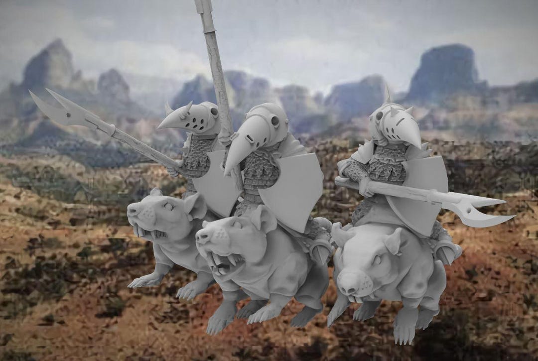Natchdreck Rat Riders | Bigmrtong | 10x Rat Riders on Steeds | Choose ...