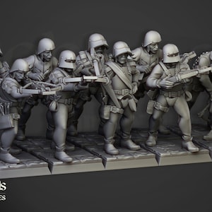 Sunland Empire - 21 Crowssbowmen Militia | Highland Miniatures | 32mm resin 3D print minis | Choose base options