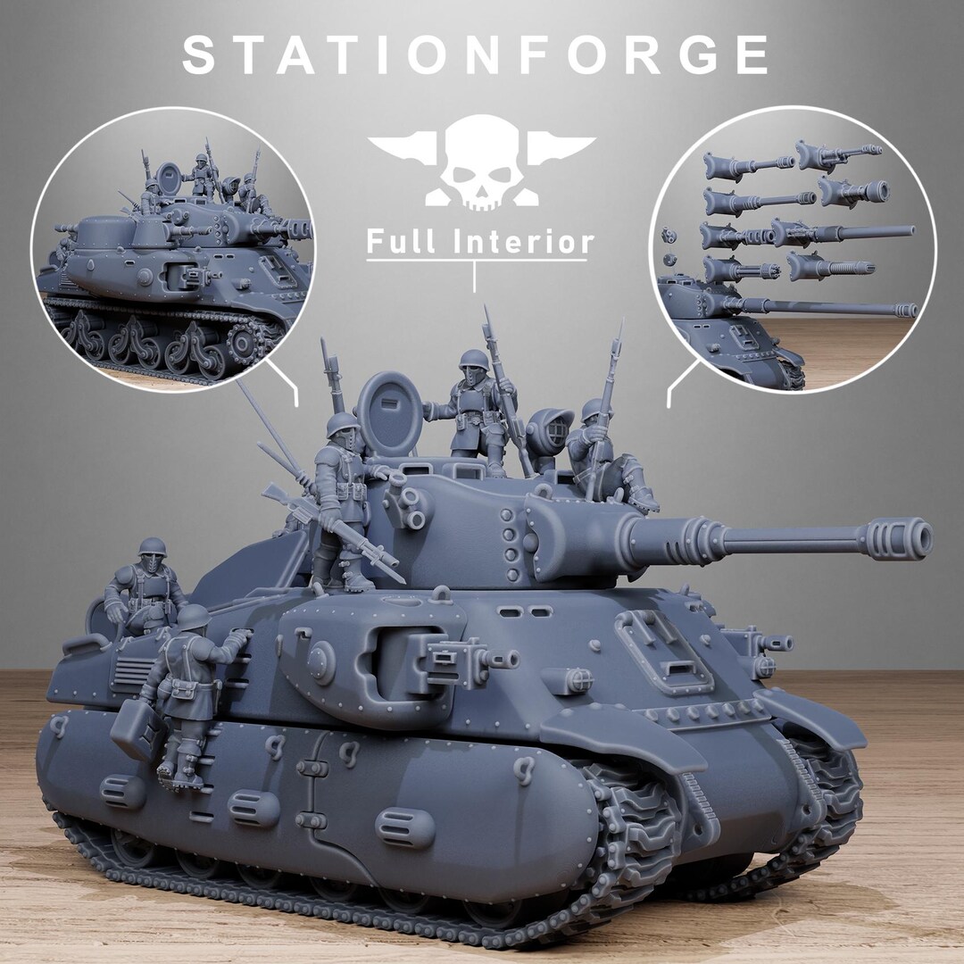 Freeguard Battle Tank | Stationforge | 1x 32mm Scale Tank, With ...