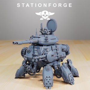 Scavenger Tank | StationForge | 32mm scale Walker Tank | Dimensions: LxWxH - 12cmx10cmx11cm or 4.7&quot;x3.9&quot;x3.9&quot;