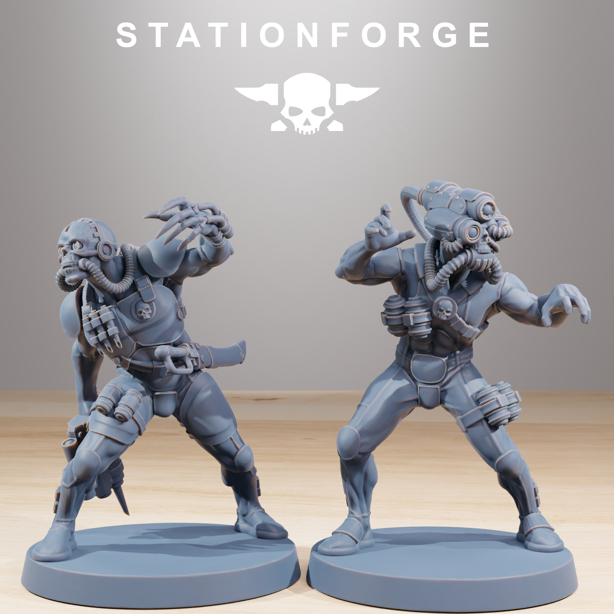Grimcorp Bounty Hunters | Stationforge | 10x 32mm 3D ABS Resin