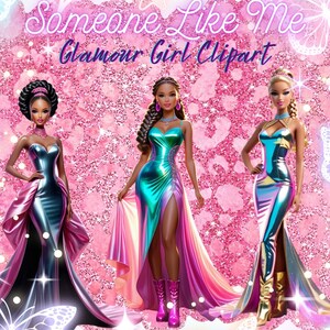 Collection de clips Glamour Girl, Someone Like Me, poupées glamour noires style Barbie