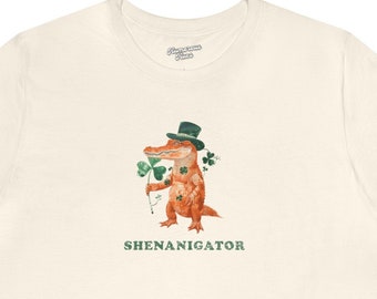 SHENANIGATOR | alligator shirt,st patricks day shirt,St Patrick's gift,beer tshirt,gift for him,Oktoberfest shirt,clover shirt,shamrocks tee