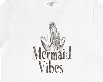 Mermaid Vibes 02007 | ocean tee, beach tshirt,inappropriate shirts,sea siren tee,mermaid tail shirt,under the sea tee,vacation shirt,summer