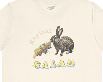 Magical SALAD 03016 | stoner easter t-shirt,vegan tshirt,vagetarian shirt,marijuana tee,bunny,rabbit,cannabis,weed,420,egg hunt,club pup