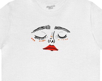 blink red lips 03005 | shy person shirt,introvert tee,good vibes only t-shirt,quiet tshirt,peace,world,deep thinker,overthinker,power,day
