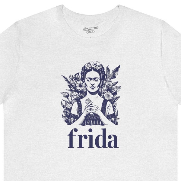 frida | frida kahlo tee,mexican artist,feminist t-shirt,frida portrait,frida artwork,flower,floral,minimalism shirt,vintage drawing shirt