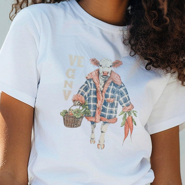 VEGAN | vegetarian shirt,cow tee,animal t-shirt,graphic tshirt,vegetable,funny,lifestyle,farm animal,veganism,love planet,grocery shopping