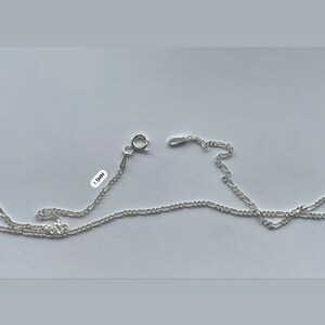 1.5MM STERLING SILVER FIGARO Chain 925 Made In Italy Sizes 16-24&quot; Available Men/Women Unisex Chains