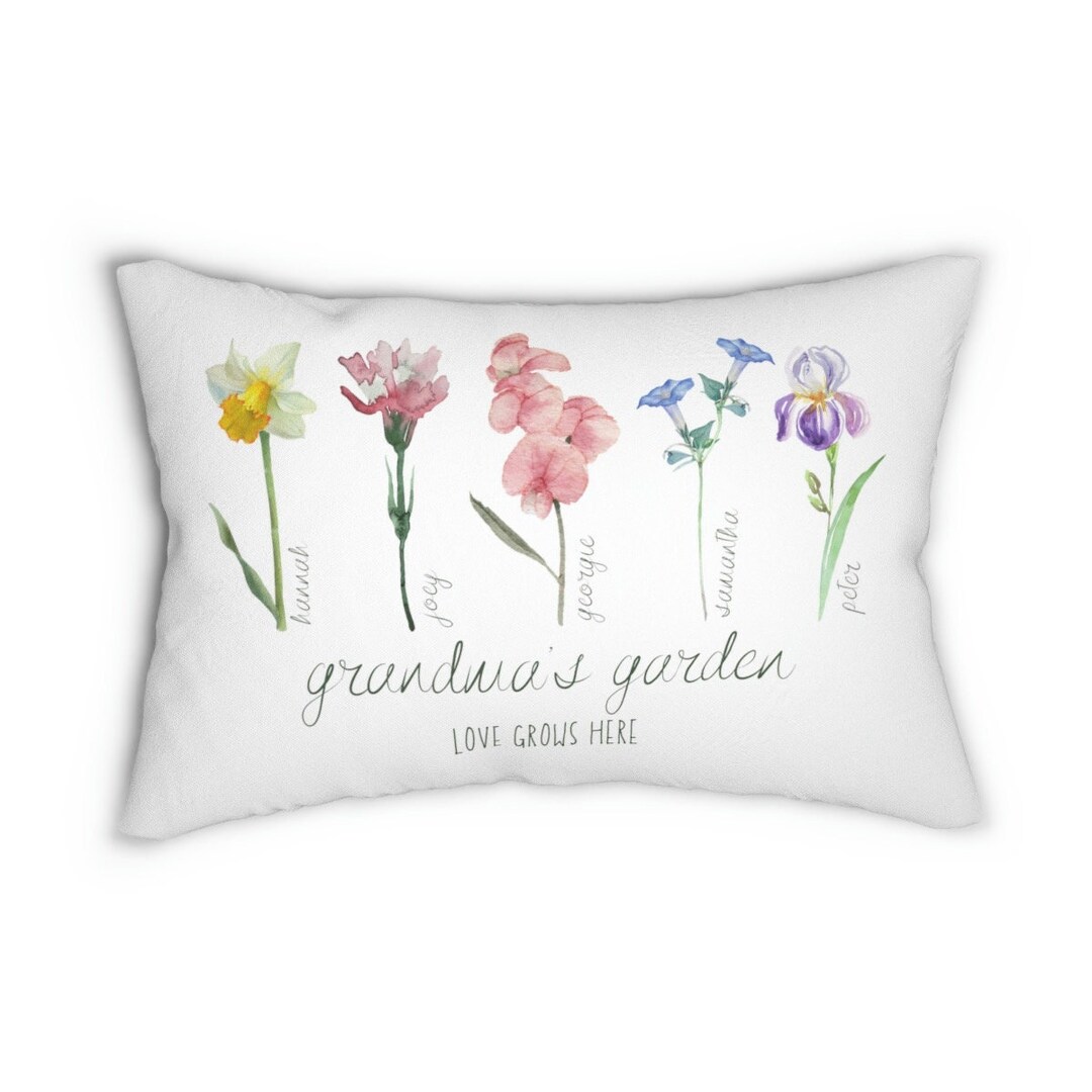 Custom Grandma Pillow, Personalized Grandchildren Pillow, Custom Mother