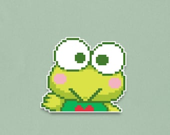 Keroppi Premium Sticker - Sanrio Pixel Art Sticker