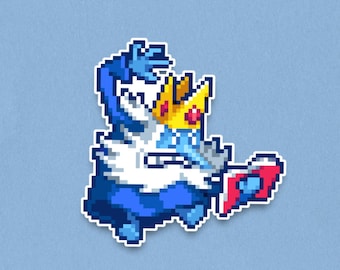 Ice King Premium Sticker - Adventure Time Pixel Art Sticker
