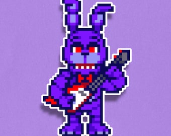 Bonnie Premium Sticker - FNAF Pixel Art Sticker