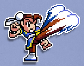 Chun-Li Premium Sticker - Street Fighter 6 Pixel Art Sticker