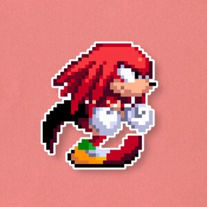 Sonic Perler Beads Tails Bead Sprite 8 Bit Pixel Art Knuckles the Echidna  Hedgehog Sonic 2 Sonic 3 Sega Genesis Robotnik 