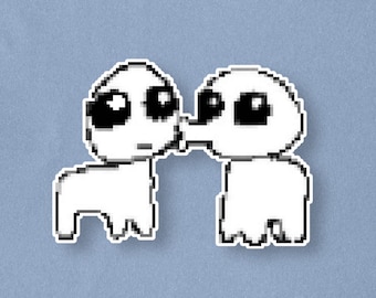 Autism TBH Yippee Creature Smooch Premium Sticker - Meme Pixel Art Sticker