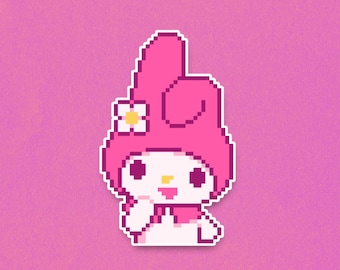 My Melody Premium Sticker - Sanrio Pixel Art Sticker